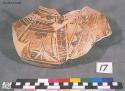 Restorable san bernardino polychrome potsherd