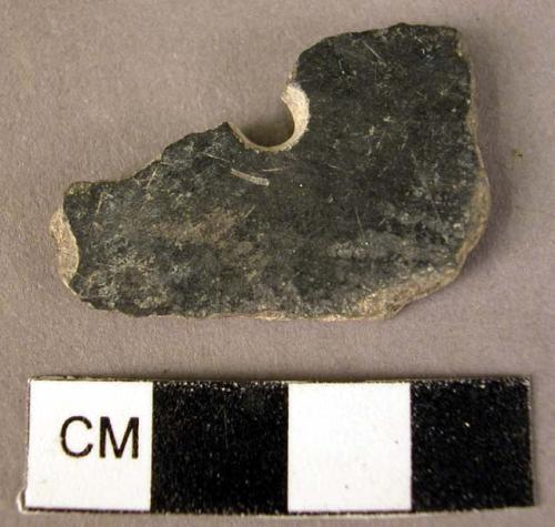 Perforated potsherd - black polished ware (Wace & Thompson, 1912, Type A5#)