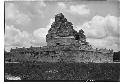 Caracol. Upper platform and terrace, repair completed. SE corner.