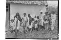 Sayil, Yucatan, Indians in front of consejeria.