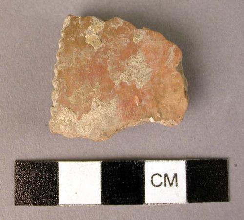 Rim sherd of pedestalled (?) pottery bowl