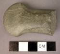 Fragment of "boat-shaped (?)" axe, green slate