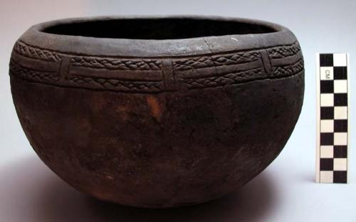 Black pottery vessel Chikalango