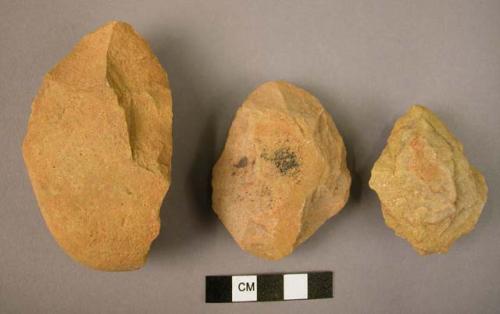 Quartzite small hand axes Acheulean type