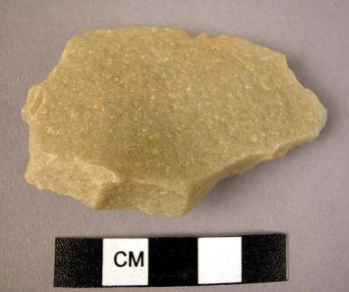 Quartzite flake used as a scraper