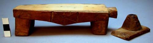 Divining block and cover - part of medicine man's equipment