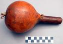 Gourd rattle - wooden handle