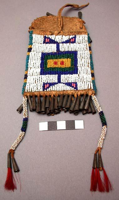 Small beaded pouch