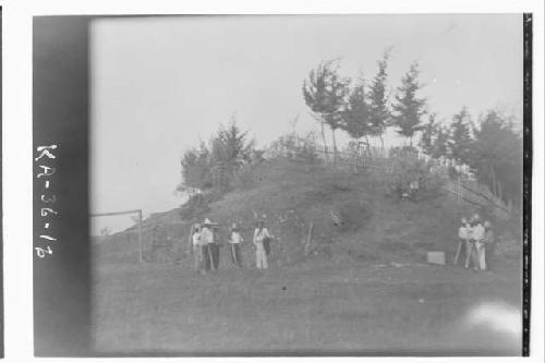 Mound I - from N.E. before excavation.