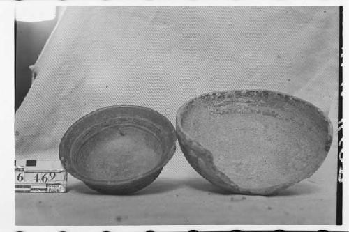 Two Small Polychrome Pottery Bowls