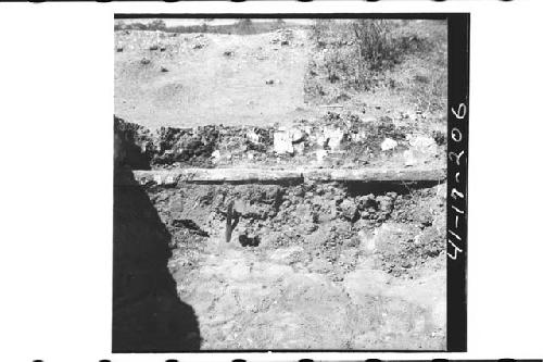 Penetration trench at Mound 2