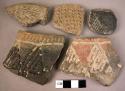 5 potsherds