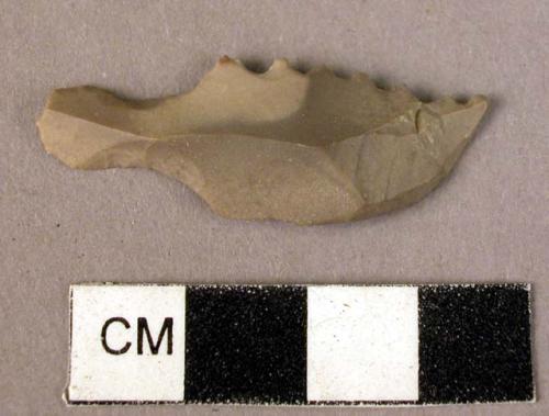 Chipped flint implement