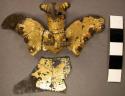 Depletion gilded tumbaga alloy eagle pendant
