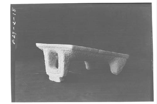 Stone metate from E-VII rubble