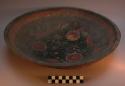 Painted wooden dish