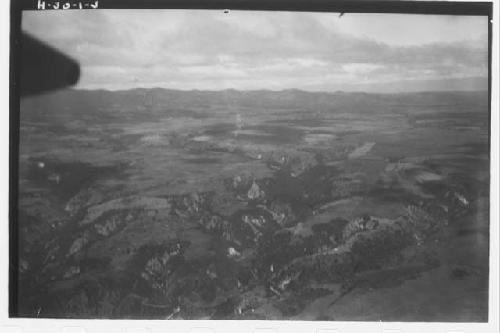 Barrancas near Guatemala City - aerial view