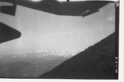 Volcan de Agua - slope,  aerial view