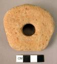 Perforated clay object - a weight