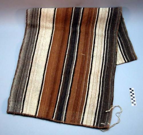 Carrying bag for use on llamas - warp faced warp striped