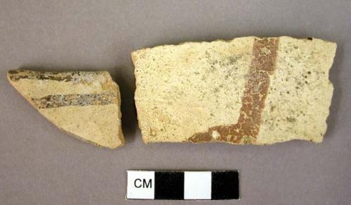 Rim potsherd   2 in tray  ER