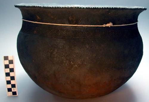 Large pottery bowl.