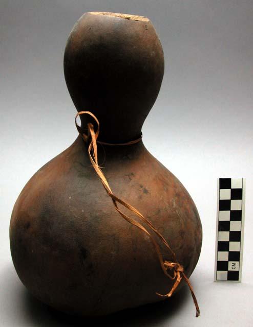 Large double bulbed gourd vessel. Kipali