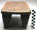 Carved wooden stool