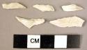 8 triangular microlithic forms - stone