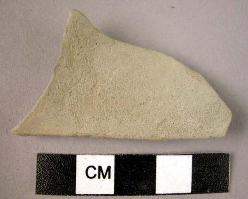 Light grey body sherd, fine paste, ext. bears traces of burnishing int. matt