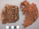 Fragments of yucca sandals