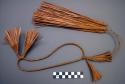 Straw head band with 8 straw tassels - ceremonial