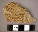 Sherd of painted pottery - goemetric design.