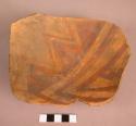 Large used decorated sherd