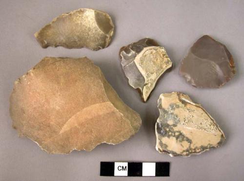 65 miscellaneous flint tools