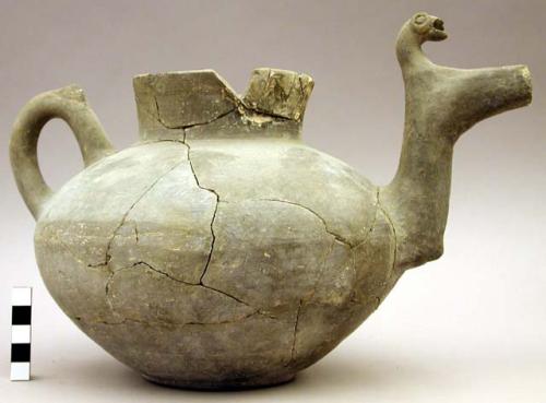 Pottery vessel ( and 5 sherds) mended