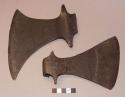 Ancient iron axe heads