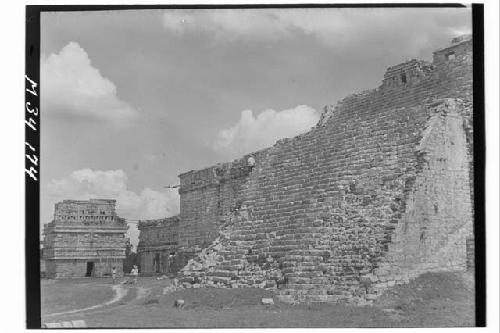 Monjas - Main stairs from N.W.