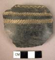 Black rim potsherd