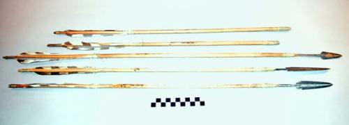 Bow (118a) and 18 iron pointed arrows (118b)