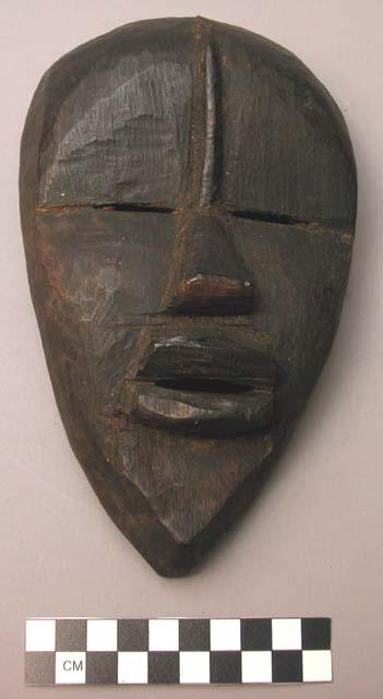 Wooden face mask.