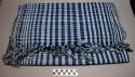 Textile, checked blue and black