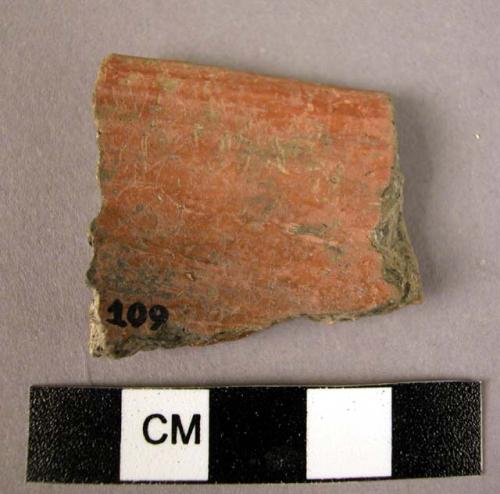 Terra cotta rim sherd