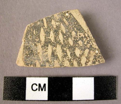 Painted buff sherd