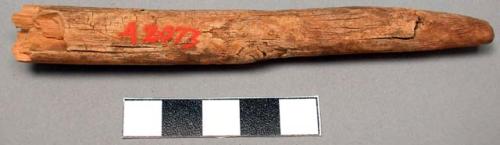 Fragment of pointed stick