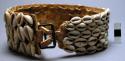 Cowrie shell covered neck band - part of medicine man's costume