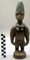 Carved wooden figure (Twin figure)