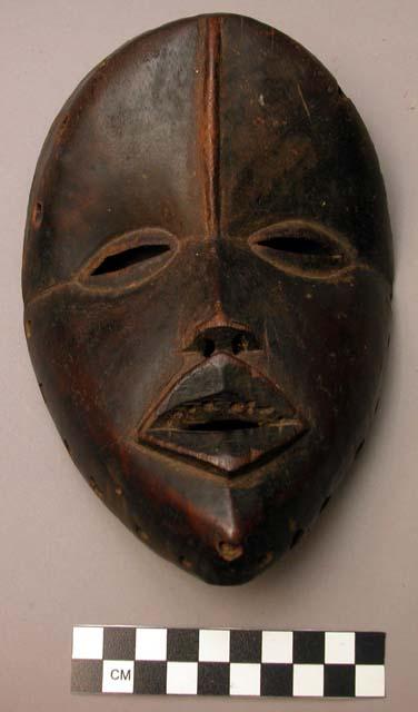 Wooden face mask.