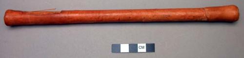 Leather flute - probably imitation of fulani or other work- lugadu