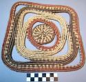 Basketry table mat - 8" square (trade piece)